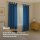 2er Set Dekoschal Schlaufe 140 x 175 cm blau - mittelblau