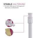Cafehausstange Scheibenstange ausziehbar (Schrauben oder Kleben) Perlweiß 50-75 cm