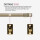 Cafehausstange Scheibenstange ausziehbar (Schrauben oder Kleben) Gold messing 50-75 cm