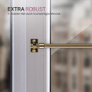 Cafehausstange Scheibenstange ausziehbar (Schrauben oder Kleben) Gold messing 75-125 cm