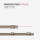 Cafehausstange Scheibenstange ausziehbar (Schrauben oder Kleben) Gold messing 75-125 cm