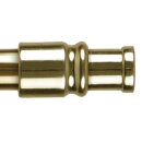 Cafehausstange Scheibenstange ausziehbar (Schrauben oder Kleben) Gold messing 125-225 cm