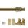 Cafehausstange Scheibenstange ausziehbar (Schrauben oder Kleben) Gold messing 125-225 cm