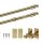 Cafehausstange Scheibenstange ausziehbar (Schrauben oder Kleben) Gold messing 125-225 cm