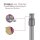 Cafehausstangen silber - chrom matt 50 - 75cm