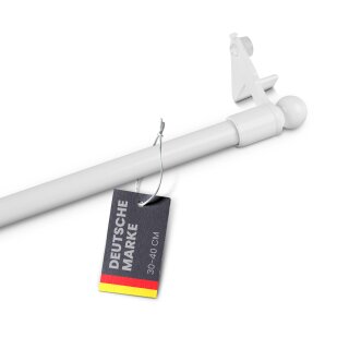 Klemmstange Easy ausdrehbar Weiß (Globe) 30-40 cm