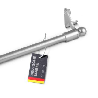 Klemmstange "Easy" ausdrehbar Silber (Globe) 60-80 cm