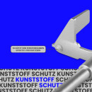 Klemmstange Easy - ausdrehbar ( Silber Globe ) 60-80 cm