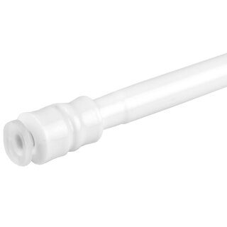 Klemmstange mit Schraubtechnik ausziehbar ohne Bohren (Saugnapf) weiß - perlweiß 40 - 60 cm