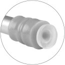 Klemmstange mit Schraubtechnik ausziehbar ohne Bohren (Saugnapf) silber - chrom matt 40 - 60 cm