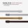 Vitragestangen ausziehbar 2er-Pack Perlweiß 80-120 cm + 4 Schraubhaken