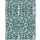 Flauschvorhang 140x200 Meliert dunkelgrün - weiß