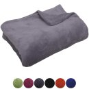 Kuscheldecke Microfaser Dunkle Farben