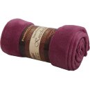 Kuscheldecke Tagesdecke Microfaser Decke Wohndecke 220cm x 240cm altrose - pflaume