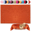 Haustierdecke - Kuscheldecke für Hunde terracotta - ochre 70x100cm