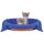 Tierdecke Katzendecke Mikrofaser ca. 80x120cm blau - königsblau