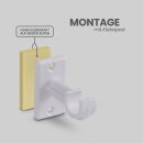 Ersatzträger Set für Cafehausstangen Weiß-3,5cm (2er Pack)