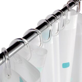 Duschvorhang Ring Transparent (12er Pack)