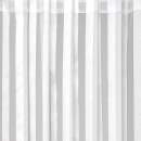 Dekoschal Streifen halbtransparent Universalband 140x 145cm weiß - perlweiß