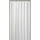 Dekoschal Streifen halbtransparent Universalband 140x 145cm weiß - perlweiß
