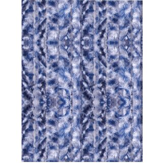 Meliert Blau, Weiß und Silber