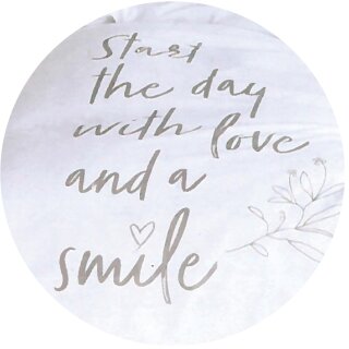 Smile with Love ( weiß )