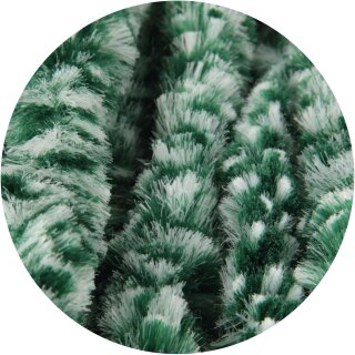 Meliert Dunkelgrün & Weiß