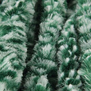 Meliert Dunkelgrün & Weiß