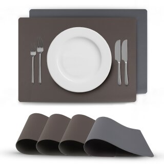 Grau/Dunkelgrau (Uni)