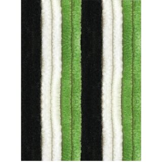 Unistreifen schwarz - grün - weiß
