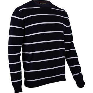 gestreift - schwarz - jet black / weiss