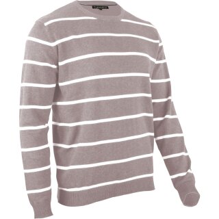 gestreift - beige - taupe / weiss