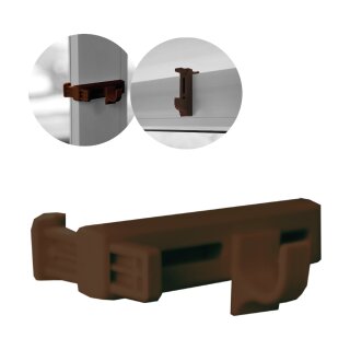 5er Pack Klemmträger Braun
